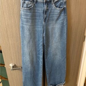 Flying Monkey Size 30 Wide Leg Cuffed Jeans